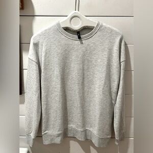 🩶 LAZYPANTS Grey Crewneck Sweatshirt – Size S